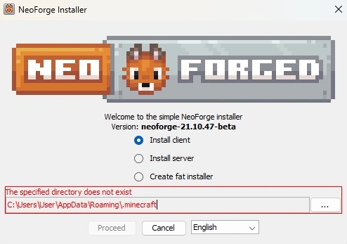 neoforge installer